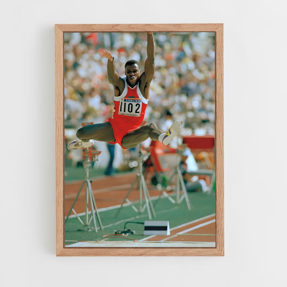 Poster Carl Lewis Athletism Édition chic – affiche Athlétisme (vue 4)